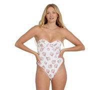 Badeanzug BILLABONG "Sandy Shells Hailey One-Piece", Damen, Gr. XS, weiß, Obermaterial: 83% Nylon, 17% Elasthan., Badeanzüge Badeanzug (16863841-XS) weiß