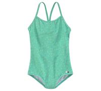 Badeanzug BUFFALO "Candy Kids", Kinder, Gr. 158/164, N-Gr, grün (mint, bedruckt), Recycling-Polyamid, bedruckt, gepunktet, Badeanzüge Badeanzug, mit Racerback, mit recyceltem Polyamid (21193928-158) m