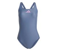 Badeanzug, Damen adidas 3 Bars Blau 36