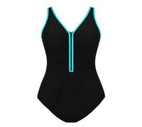 Badeanzug Damen Bauchweg Badeanzug Push Up Bademode Badeanzuge V-Ausschnitt mit Shaping Effekt Bauchweg Schwimmanzug Sport Bademode Große Größen Einteiliger Badeanzüge