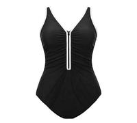Badeanzug Damen Bauchweg Badeanzug Push Up Bademode Badeanzuge V-Ausschnitt mit Shaping Effekt Bauchweg Schwimmanzug Sport Bademode Große Größen Einteiliger Badeanzüge