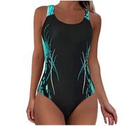 Badeanzug Damen Bauchweg Einteiliger Strandmode Push Up Monokini Badeanzüge für Frauen Bademode Swimsuit Surfanzug UV Schutz Badeanzug Schwimmanzug Sonnenschutz Sport Badeanzüge One Piece