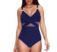 Badeanzug Damen Bauchweg Große Größen Badeanzüge High Waist Push Up V Ausschnitt Bademode Shape One Piece Swimsuits Sport,Badeanzug Mit BüGel,Urlaubsmodelle