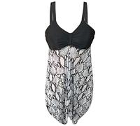 Badeanzug Damen Bauchweg Push Up Sexy,Bikini Bauchweg Große Brüste Crossover V-Ausschnitt Oberteil Badeanzüge Outfits Strandurlaub Swimsuit Sexy Sportlich Bademode Triangel Breites Atmungsak