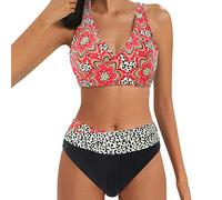 Badeanzug Damen Bikini Bauchweg Bademode,Schwimmanzug,Crinkle Badeanzug,Badekleider Große Größen,Bademode Große Oberweite,Badeanzug 50Er Jahre