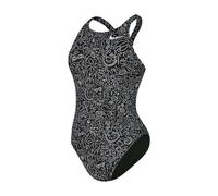 Badeanzug, Damen Nike Hydrastrong Multi Print Schwarz 26