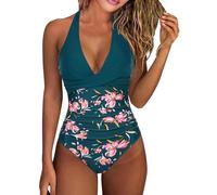 Badeanzug Damen Push Up Monokinis Badeanzug Tummy Control Schwimmanzug Monokini Sport Bademode Badeanzüge Strandmode One Piece Swimwear Swimsuits