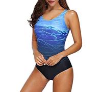 Badeanzug Damen Set - Athletic Push Sport Up Bikini Padded Shirred Tummy Suits Badeanzug Vintage Training Bathing Tank Control Damen Einteiler SchöNe BadeanzüGe