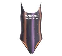 Badeanzug, einteilig, Rückenteil in U-Form, Damen adidas Tiro Schwarz 40