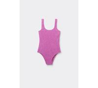 Badeanzug Für Mädchen Crinkle Waves Violett 10