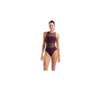 Arena Damen Badeanzug MESH PANELS SWIMSUIT VENT 006658-400 38 Bordeaux