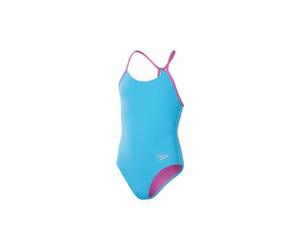 badeanzug fur madchen solid lane line back blau pink 10 jahre