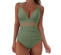 Badeanzug Große Größen Damen, Badeanzug Mit Körbchen, Push Up Tummy Control Badeanzüge Schwimmanzug Schlankheits Sommer Vintage Einteilige Bademode Bademode Damen Bauchweg