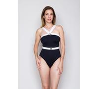 Badeanzug JOOP "Blanca Beach", Damen, Gr. 34, N-Gr, schwarz beauty, Obermaterial: 83% Polyamid, 17% Elasthan, Badeanzüge Badeanzug (25781536-34)