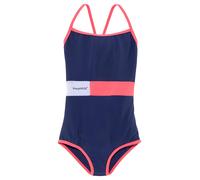 Badeanzug KANGAROOS "Energy Kids", Mädchen, Gr. 146/152, N-Gr, weiß (marine, pink, weiß), Polyamid, kontrastfarbene Details, unifarben, Badeanzüge Badeanzug, im Colorblocking-Look (84601826-146) marin
