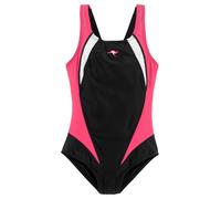 Badeanzug KANGAROOS, Mädchen, Gr. 116, N-Gr, schwarz, Polyamid, Badeanzüge Badeanzug, mit sportlichen Kontrasteinsätzen (720202-116) schwarz