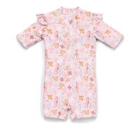 Badeanzug kurzarm Rüschen Ocean Dreams Pink | Little Dutch - 74/80