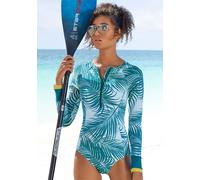 LASCANA ACTIVE Badeanzug Damen petrol-bedruckt Gr.46