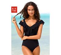 Badeanzug LASCANA Gr. 36, Cup C, schwarz Damen Badeanzüge (65428302-36) schwarz