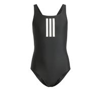 adidas Badeanzug 3‑Streifen – Mädchen, Schwarz/Weiß, 4–5 Jahre (110)