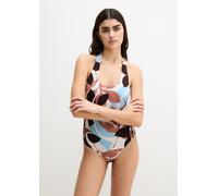 Badeanzug MARC O'POLO "Breezy Leaf AOP", Damen, Gr. L, N-Gr, bunt (breezy leaf print), Obermaterial: 84% Polyamid, 16% Elasthan, Badeanzüge Badeanzug (25385669-L) breezy leaf print