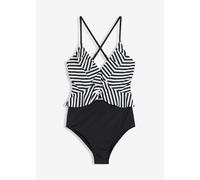 Badeanzug mit Cut Out und Volants 44