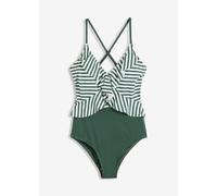 Badeanzug mit Cut Out und Volants 44