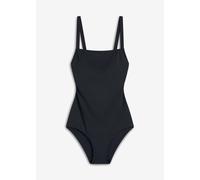 Badeanzug BONPRIX, Damen, Gr. 44, N-Gr, schwarz, Obermaterial: 80% Polyamid, 20% Elasthan. Futter: 100% Polyester, Badeanzüge Badeanzug, mit verstellbaren Trägern, sportlicher Stil, gefüttert mit Poly