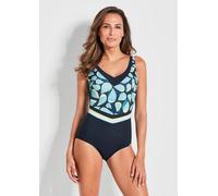 Badeanzug mit Halbcorsage blau 38 B