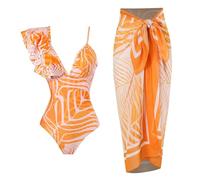 Badeanzug Mit Rock Damen Bauchweg Badeanzüge Curvy Push Up Monokini Blumen Bikini Damen Set Bauch Weg Bademode Frauen 2 Teiler Zum Binden Bikinis High Waist Monokinis Einteiler Badeanzugkleid