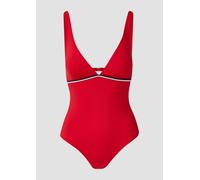 Badeanzug mit Zierborte und Cut Out 36C/D rot 6010626.779.36C_D