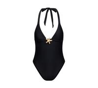 Badeanzug MODA MINX "STARFISH SCOOP SWIMSUIT", Damen, Gr. XS, schwarz, 82% Polyamid, 18% Elasthan, unifarben, Badeanzüge Badeanzug, mit tollem Seestern-Element (66997822-XS) schwarz