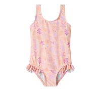 Badeanzug NAME IT "NMFZENIA SWIMSUIT", Mädchen, Gr. 86/92, N-Gr, rosa (peach fuzz), Jersey, Elasthan, Polyester, bedruckt, Badeanzüge Badeanzug (37120635-86) peach fuzz