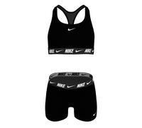 Badeanzug NIKE "RACERBACK BIKINI & S", Damen, Gr. S, N-Gr, schwarz, Obermaterial: 80% Nylon, 20% Elasthan, Badeanzüge Badeanzug, sportlicher Stil, schnell trocknendes Material (71416218-S) schwarz