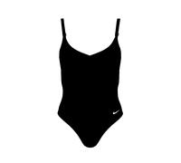 Badeanzug NIKE "V-NECK ONE PIECE", Damen, Gr. XL, N-Gr, schwarz, Jersey, Obermaterial: 83% Polyester, 17% Elasthan, Badeanzüge Badeanzug, mittlerer Halt, verstellbare Rücken- und Schulterträger (18469