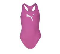 Badeanzug PUMA "PUMA SWIM GIRLS RACERBACK SWIMSUIT", Kinder, Gr. 128, N-Gr, electric orchid, Obermaterial: 80% Polyamid, 20% Elasthan, Badeanzüge Badeanzug, Racerback-Passform (46211536-128) electric