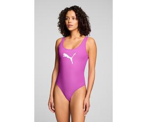 Badeanzug PUMA "PUMA SWIM WOMEN SWIMSUIT", Damen, Gr. S, N-Gr, pink (electric orchid), Obermaterial: 80% Polyamid, 20% Elasthan, Badeanzüge Badeanzug, mit Logoprint vorn (42990203-S) electric orchid