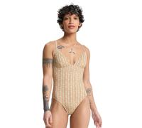 Badeanzug QUIKSILVER "Aiton", Damen, Gr. XS, bone weiß horizon women 32x32, Obermaterial: 87% Nylon, 13% Elasthan;, Badeanzüge Badeanzug (63664006-XS) bone weiß horizon women 32x32