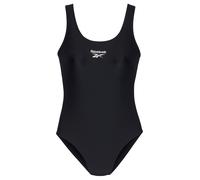 Badeanzug REEBOK ""Adelia"", Damen, Gr. L, N-Gr, schwarz, Obermaterial: 80% Polyamid, 20% Elasthan. Futter: 100% Polyester, Badeanzüge Badeanzug, Racer-Back Cut Out, sportlich, schlicht, bequem, Logo