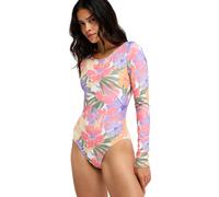 Badeanzug ROXY "Beach Babe", Damen, Gr. XL, cloud dancer hazey hibiscus, Recycling-Polyester, Badeanzüge Badeanzug (66692652-XL) cloud dancer hazey hibiscus