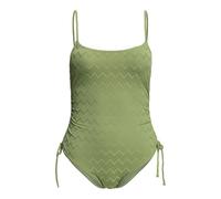 Badeanzug ROXY "Current Coolness", Damen, Gr. S, N-Gr, grün (loden grün), 91% recyceltes Nylon, 9% Elastan, Badeanzüge Badeanzug (53121060-S) loden grün