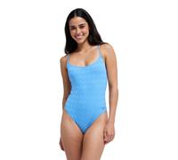 Badeanzug ROXY "Paradise Wave", Damen, Gr. L, silber lake blau make a splash, Recycling-Polyester, Badeanzüge Badeanzug (56407948-L) silber lake blau make a splash