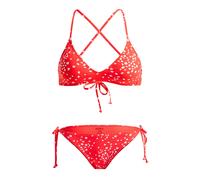 Badeanzug ROXY "Pt Beach Classics", Damen, Gr. L, poppy rot dancing ditsy swim, Recycling-Polyester, Badeanzüge Badeanzug (29716253-L) poppy rot dancing ditsy swim