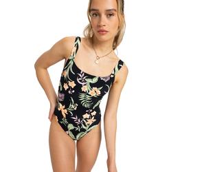 Badeanzug ROXY "Pt Beach Classics", Damen, Gr. XS, schwarz, Recycling-Polyester, Badeanzüge Badeanzug (89851252-XS) schwarz