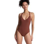 Badeanzug ROXY "Roxy Sunshine", Damen, Gr. M, cappuccino, Recycling-Polyester, Badeanzüge Badeanzug (15548221-M) cappuccino