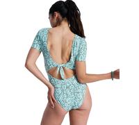 Badeanzug ROXY "Sun Babe", Damen, Gr. XL, oil grün wildside paisley, Polyester, Badeanzüge Badeanzug (30075725-XL) oil grün wildside paisley