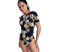 Badeanzug ROXY "Sun Babe", Damen, Gr. XXL, anthrazit nostalgic feels, Polyester, Badeanzüge Badeanzug (82491755-XXL) anthrazit nostalgic feels