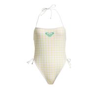 Badeanzug ROXY "The Swell RV One-Piece", Damen, Gr. L, cloud dancer swell plaid, Recycling-Polyester, Badeanzüge Badeanzug (30443608-L) cloud dancer swell plaid