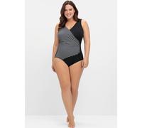 Badeanzug SHEEGO, Damen, Gr. 50, Cup E, schwarz, Polyester, Badeanzüge Badeanzug (57268505-50) schwarz