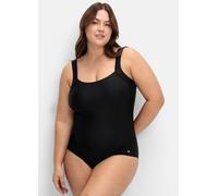 Badeanzug SHEEGO, Damen, Gr. 50, Cup F, schwarz, Elasthan, Polyamid, Badeanzüge Badeanzug (79538713-50) schwarz